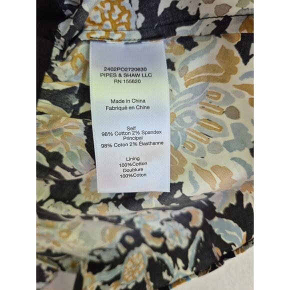 Veronica Beard JACKSON FLORAL-PRINT DRESS In Black Multi Size 4 NWT - Picture 11 of 12